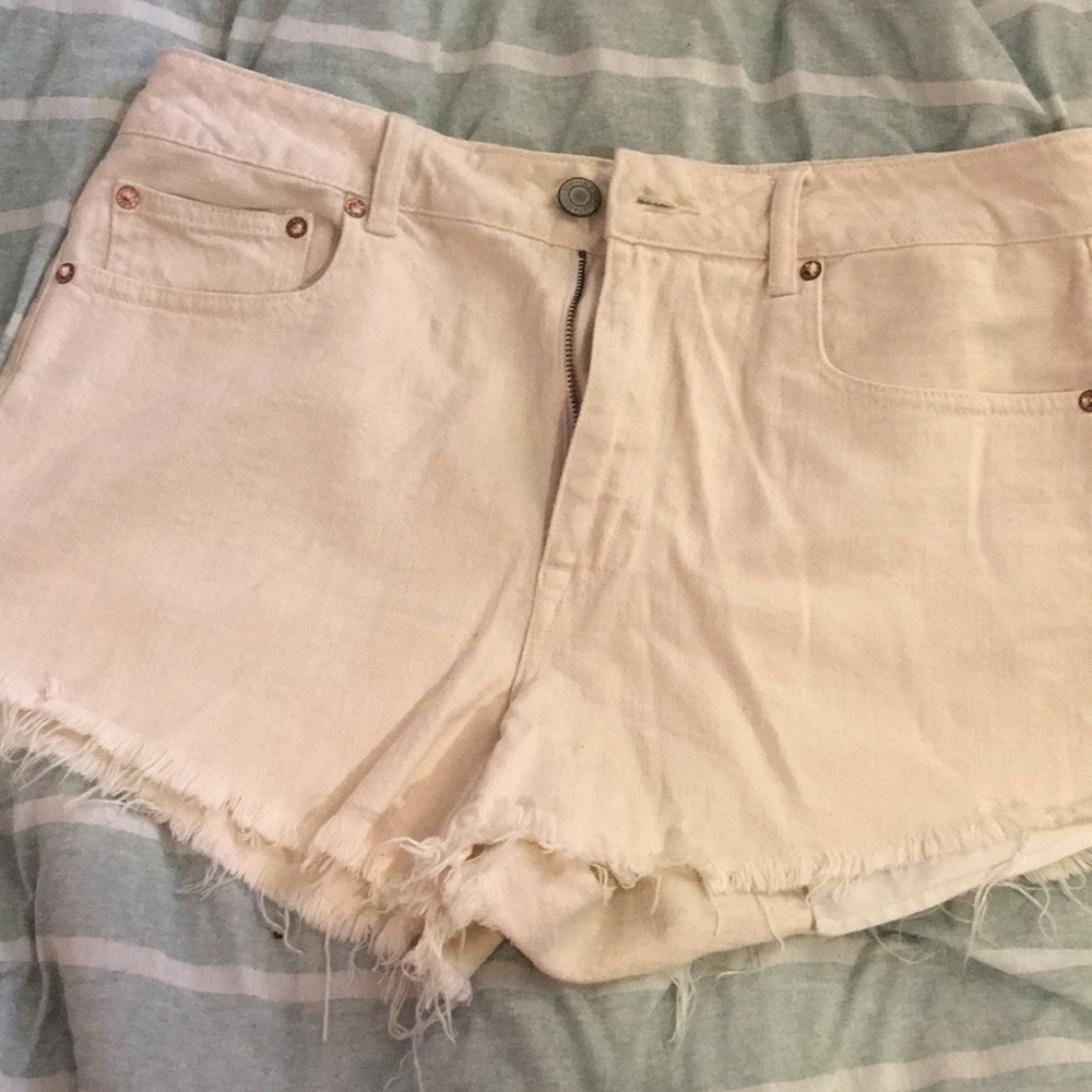 White and blue America jeans